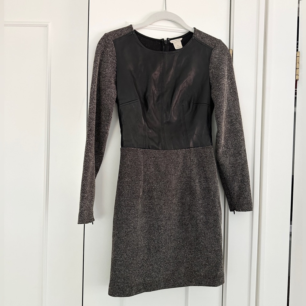 Club Monaco Leather Detail Dress